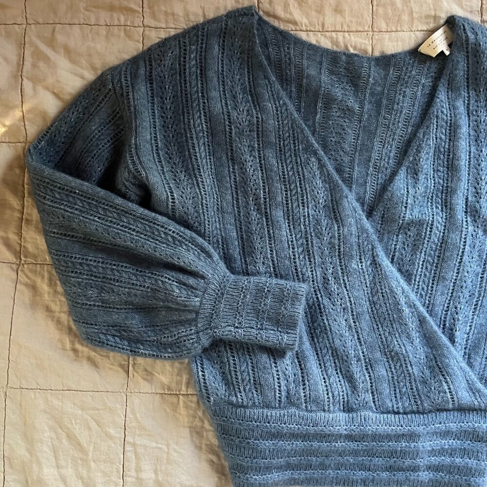 Sezane Wrap Sweater